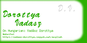 dorottya vadasz business card
